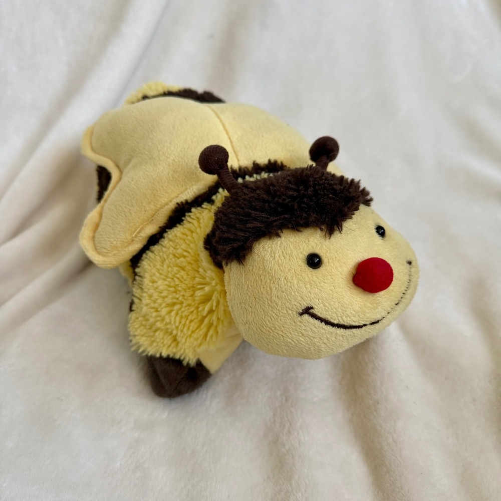 Pillow Pets Pee-Wees Bumble Bee Plush Fold Up Travel Pillow Toy 2010 Vintage